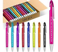 Lincia 100 Pcs Bible Verse Ballpoint Pens Bulk Quotes Inspiration Gifts Retractable Medium Point Pens with Black Ink Thank You Gifts for Graduation, Nurses Day, Mother's Day
