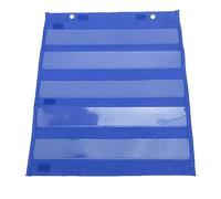 Lincia Classroom Magnetic Pocket Chart - 5 Rows Transparent Pocket, Magnetic Design, Engaging Classroom Tool - for Teachers, Students, Homeschool, Math, Vocabulary (Blue)