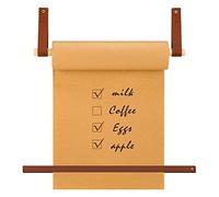 Lincia Kraft Paper Roll Holder Dispenser Wall Mounted Butcher Paper Holder Roller Display Stand 12 Inch Includes 30m Long Brown Kraft Roll for Wall Decor, Artwork, to-do Lists, Ideal Ideas