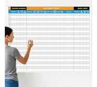 Lincia Large Property Management Make Ready White Board, 36"x45" Dry Erase Vision Board Project Management Checklist Schedule Wall Planner Reusable Apartment Maintenance Tool for Real Estate Manager