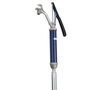 Lincoln 1340 Lever Barrel Pump with Telescopic Pick Up Tube, 400ml Per Stroke, Standard Threaded Hose Connection, Fits Standard Steel or Plastic Drums with 1.5" and 2" Threaded Screws