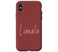 Lincoln California Vintage elegant design Case for iPhone X/XS