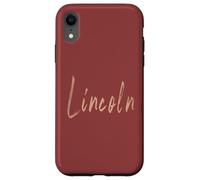 Lincoln California Vintage elegant design Case for iPhone XR