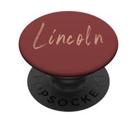 Lincoln California Vintage elegant design PopSockets Adhesive PopGrip