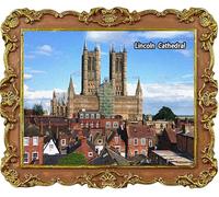 Lincoln Cathedral UK Refrigerator Magnets Tourist Souvenir Fridge Decoration Magnet