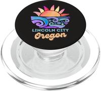 Lincoln City Oregon Sunset Vacation Beach Travel Road Trip PopSockets PopGrip for MagSafe