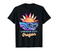 Lincoln City Oregon Sunset Vacation Beach Travel Road Trip T-Shirt