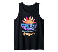 Lincoln City Oregon Sunset Vacation Beach Travel Road Trip Tank Top