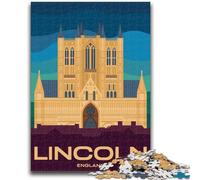 Lincoln Cityscape Adult Jigsaw Puzzles 1000 Pieces, Help The Brain Exercise Addictive Toys to Cultivate Patience Unique Challenge Game 1000pcs(50x75cm)