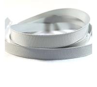 Lincoln Crafts - 10mm Quality Grosgrain Ribbon, Silver, 100 Yard Roll