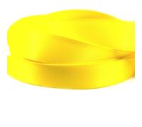 Lincoln Crafts - 13mm Plain Coloured Double Satin Ribbon, Yellow, 100 Yard Roll