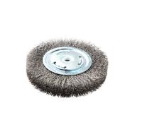 Lincoln Electric KH321 Crimped Wire Wheel Brush, 6000 rpm, 6" Diameter x 1" Face Width, 5/8" x 1/2" Arbor (Pack of 1)