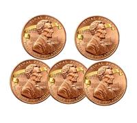 Lincoln Final Penny - 11/12 Philadelphia Mint Limited Edition Collectible Coin, Final Cent Memorial Coin, Nostalgic Collector's Gift for History & Coin Enthusiasts (5PCS)