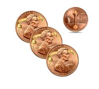 Lincoln Final Penny - 11/12 Philadelphia Mint Limited Edition Collectible Coin, Final Cent Memorial Coin, Nostalgic Collector's Gift for History & Coin Enthusiasts (3PCS)