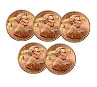 Lincoln Final Penny Collectible Coin, The Last Cent 1909-2025 Tribute Lincoln Penny Commemorative Token, Historic “Last Year of The Cent” Keepsake, for History Buffs (5pcs)