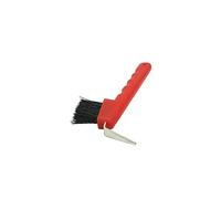 Lincoln Hoof Pick With Brush - Red