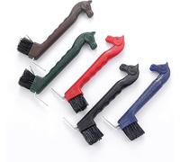 Lincoln Horse Head Hoof Pick with Brush - Red