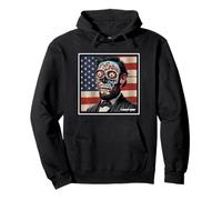 Lincoln Knew US USA President Zombie Alien Horror Graphic Pullover Hoodie