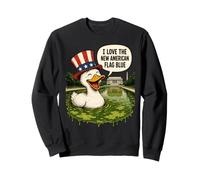 Lincoln Memorial Reflecting Pool American Duck Satire Sweatshirt