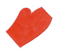 Lincoln mitt A Rubber Grooming Aid In The Form Of A Mit for Ease Of Use. - red, one size