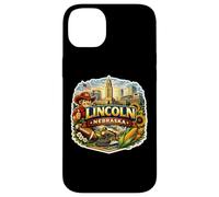 Lincoln Nebraska Souvenir City Visitor State Memorabilia Case for iPhone 14 Plus