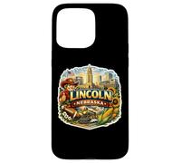 Lincoln Nebraska Souvenir City Visitor State Memorabilia Case for iPhone 15 Pro Max
