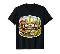 Lincoln Nebraska Souvenir City Visitor State Memorabilia T-Shirt
