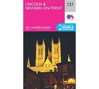 Lincoln & Newark-on-Trent Map | Viking Way | Ordnance Survey | OS Landranger Map 124 | Wales | Walks | Cycling | Days Out | Maps | Adventure: 121