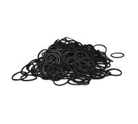 Lincoln Plaiting Bands (500 Pack) Black (One Size)