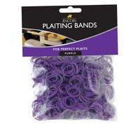 Lincoln Plaiting Bands (500 Pack) Purple (One Size)