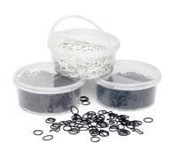 Lincoln Plaiting Bands - Black In Container