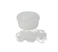 Lincoln Silicone Plaiting Bands For Horses and Ponies- Clear - 500 per pack