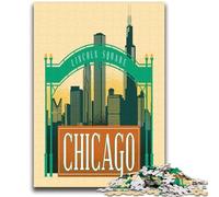 Lincoln Square Chicago 2000 Pieces Jigsaw Puzzles for Adults And Teens, Challenging Game Gifts for Is Ideal As A Gift for The Whole Family 2000pcs(70x100cm)