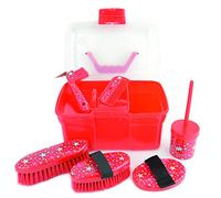 Lincoln Star Pattern Grooming Kit - Red