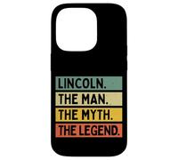 Lincoln The Man The Myth The Legend Funny Personalized Quote Case for iPhone 14 Pro