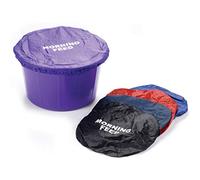 LINCOLN Unisex A Feed Bucket Cover With Morning Feed Written On It , Black, One Size UK