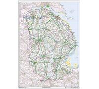 Lincolnshire County Map-Plastic Coated
