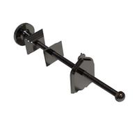 Lincolnshire Radiators Deluxe Cast Iron Radiator Wall Stay - Black Nickel Brass