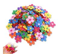 LinCoo 150 Felt Flowers for Crafts, Stick on Flowers for Crafting, Suitable for DIY Art, Available in a Variety of Colors