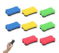 LinCoo 3 Pcs White Board Erasers Magnetic, Magnetics Whiteboard Rubber Eraser, Suitable for Classrooms, Offices and Other Places
