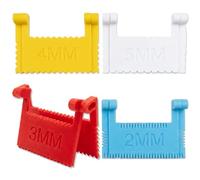 LinCoo Sewing Gauge, 4 Pcs Needle Guide Straight Even Edge Stitch Lock, for Fabric Hemming, Quilting, Patchwork