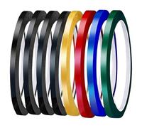 LinCoo Whiteboard Tape, 10 Pcs White Board Tape Lines, 3 mm Width Self Adhesive Whiteboard Gridding Tapes for Artwork for Graphic Chart Presentations, Artwork & Classroom