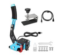 LinCys KANGYEBAIHUODIAN New USB Logitech Brake System Handbrake/Drift Adapter Board Fit For Rally G29/G27/G25 PC Hall Sensor SIM Racing Games T300 T500 (Color : Blue with clip)