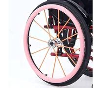 LINCYS Wheelchair Push Rim Covers, 24Inch Wheelchair Handrim Covers, Wheelchair Handrim Covers, Wheelchair Rear Wheel Cover for Improve Grip and Traction,Pink,24in