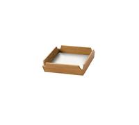 LIND DNA Airy Nupo tray Pure white-teak, mini