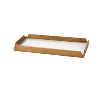 LIND DNA Airy Nupo tray Pure white-teak, slim