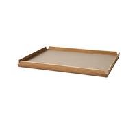LIND DNA Airy teak tray Square L Nupo clay brown