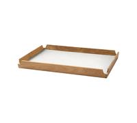 LIND DNA Airy teak tray square M Nupo pure white