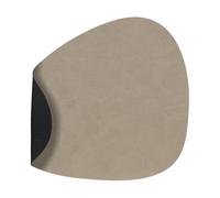 LIND DNA Bull placemat reversible curve L 1 pcs Warm grey-black