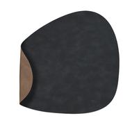 LIND DNA Cloud placemat reversible curve L 1 pcs Black-brown